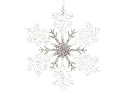 FIOCCO DI NEVE TRAPSARENTE 32CM