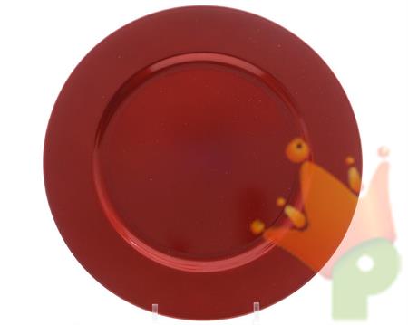 PIATTO DECORATIVO ROSSO 33CM