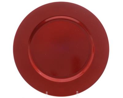 PIATTO DECORATIVO ROSSO 33CM