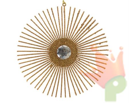 PENDENTE PER ALBERO DI NATALE 15CM ORO