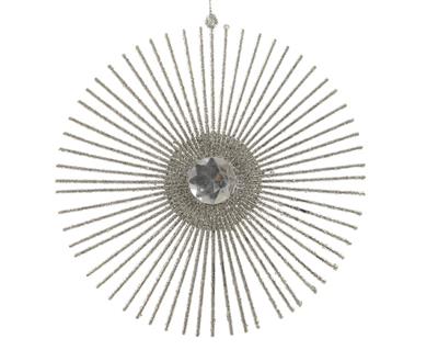 PENDENTE PER ALBERO DI NATALE 15CM ARGENTO