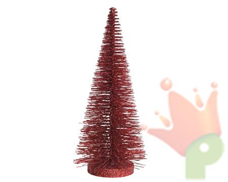 ALBERO ROSSO GLITTER 13X30CM