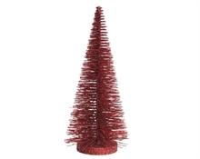 ALBERO ROSSO GLITTER 10X18CM