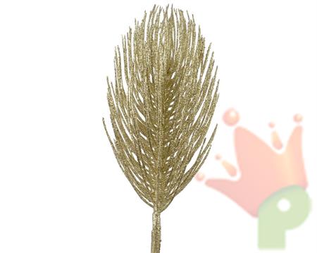 RAMO DI PINO GLITTERATO ORO 15X15X55