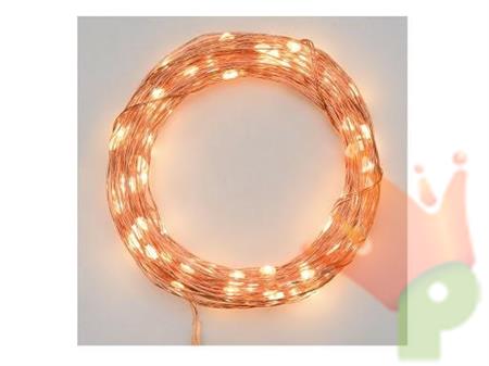 LUCI DI NATALE 100 MICROLED BIANCO CALDO