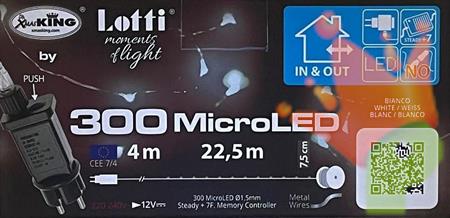 LUCI DI NATALE 300 MICROLED BIANCO FREDDO