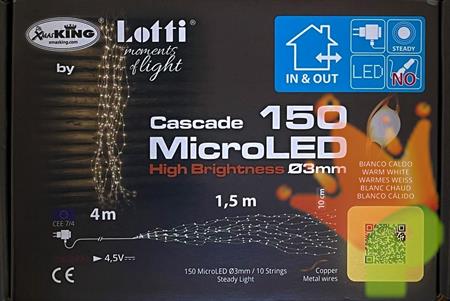 CASCATA MHB 150 MICROLED HB CLASSIC 3MM HIGH BRIGHTNESS 10 STRIN