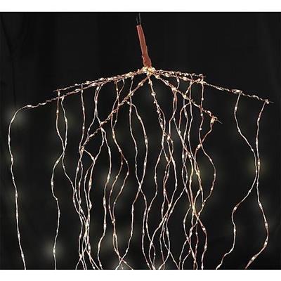 CASCATA DI LUCE H.140CM 3D COPPER METALLO MARRONE 672 MICROLED