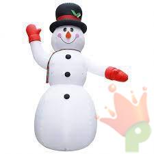 PUPAZZO DI NEVE GONFIABILE XXL