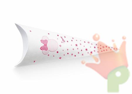CONO PORTARISO 190 MM MINNIE STARS 10PZ