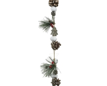 pinecone garland with bells