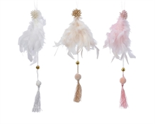 fthr tassel w pearl top 3colas