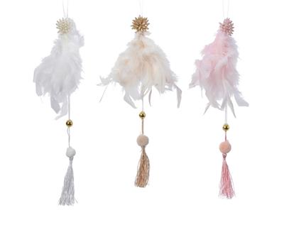 fthr tassel w pearl top 3colas