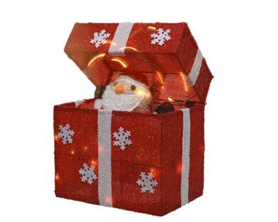 SCATOLA REGALO CON BABBO LUMINOSA