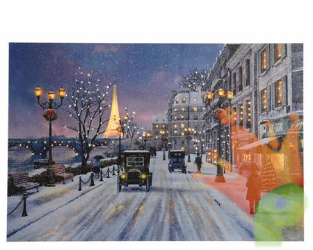 QUADRETTO LED SCENA PARIGI