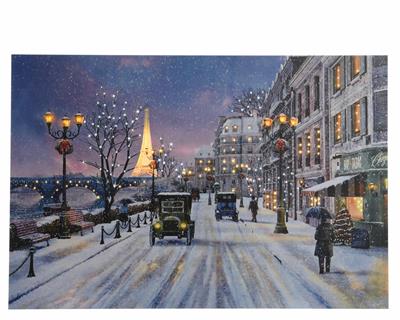 QUADRETTO LED SCENA PARIGI