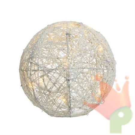 PALLA LED 20 LUCI BIANCA GLITTERATA