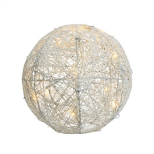 PALLA LED 20 LUCI BIANCA GLITTERATA