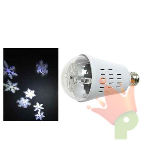 LAMPADINA PROIETTORE BIANCO FREDDO FIOCCHI DI NEVE E 27