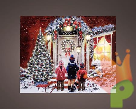 QUADRO PAESAGGISTICO CON LUCI A LED H.38X48X2,3 CM N71