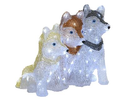 CANI DA SLITTA LUMINOSI LED N.4