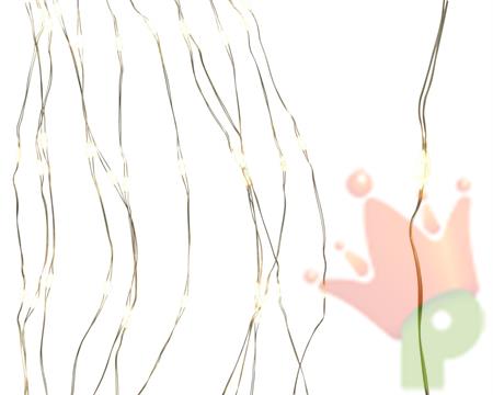 LUCI PER ALBERO A CASCATA LUCE CALDA 832 LED 2,40 M
