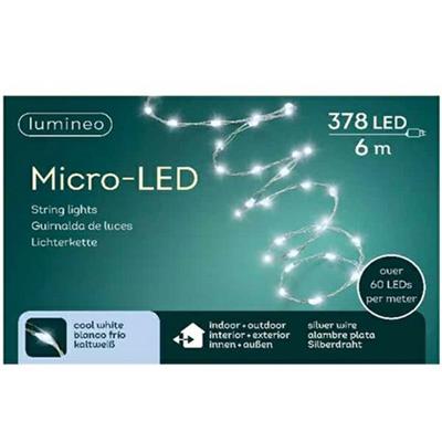 GHIRLANDA 378 MICROLED BIANCO FREDDO 6 MT