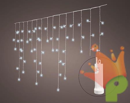 TENDA LUCI A BATTERIA 7 M X 75 CM LUCE FREDDA 192 LED
