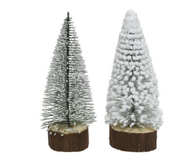 ALBERO MINI 28 CM WOODEN FOOT 2 COL ASS