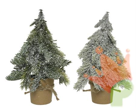 ALBERO DI NATALE INNEVATO 16X25 CM