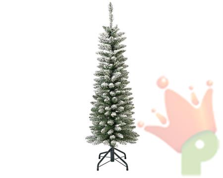ALBERO DI NATALE INNEVATO SLIM 120 CM SNOWY PENCIL PINE