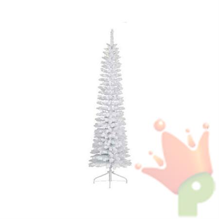 ALBERO DI NATALE INNEVATO SLIM BIANCO 240 CM PENCIL PINE