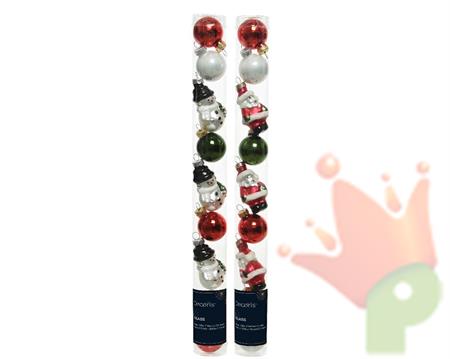PALLINE DI NATALE FIGURE ASSORTITE  9 PZ