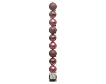 PALLINE DI NATALE ROSA ANTICO 6 CM CONFEZIONE 10 PZ