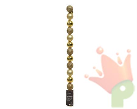 PALLINE DI NATALE ORO 3 CM CONFEZIONE 14 PZ