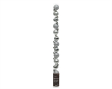 PALLINE DI NATALE ARGENTO 3 CM CONFEZIONE 14 PZ