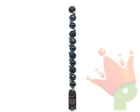 PALLINE DI NATALE BLU NOTTE 3 CM CONFEZIONE 14 PZ
