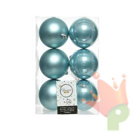 PALLINE DI NATALE BLU ARTICO 6 CM CONFEZIONE 6 PZ