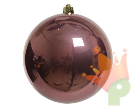 PALLINA DI NATALE ROSA VELVET 14 CM