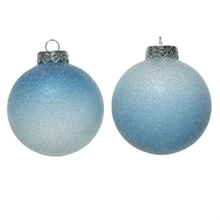 PALLINA CELESTE GHIACCIO PER ALBERO 8 CM
