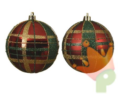PALLINA DI NATALE SCOZZESE 2ASS 8 CM