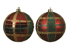 PALLINA DI NATALE SCOZZESE 2ASS 8 CM
