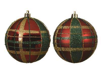 PALLINA DI NATALE SCOZZESE 2ASS 8 CM