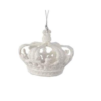 PENDENTE CORONA BIANCA 8X8 CM
