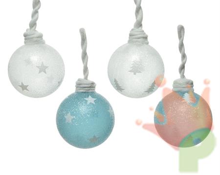 PALLINA PER ALBERO CON LACCIO IN LANA 8 CM 2 ASS STELLA