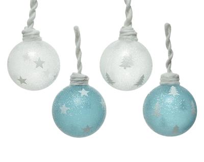 PALLINA PER ALBERO CON LACCIO IN LANA 8 CM 2 ASS STELLA