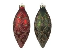 PENDENTE OLIVE ROSSO O VERDE 7X18 CM