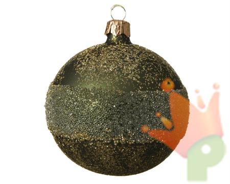 PALLINA DI NATALE DECORATA VERDE