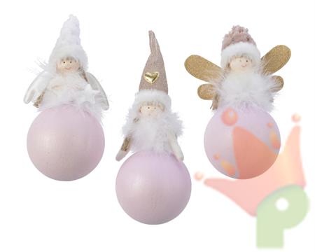 PALLINA CON BAMBOLA 8 CM ASSORTITA