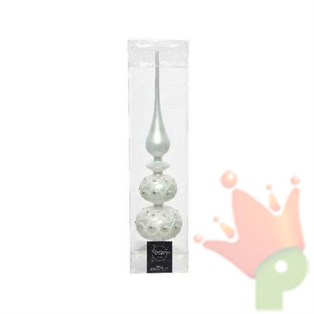 PUNTALE BIANCO CON DECORI 8X30